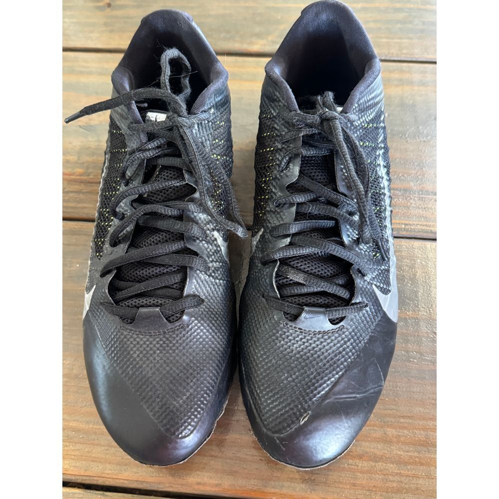 Nike Flywire Black Football Cleats Athletic Sports Shoes Men's Size‎ 8